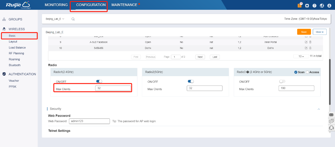 How to change the quantity of AP limit-sta？ - Wireless - Ruijie Community